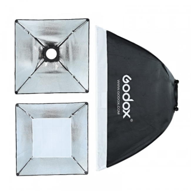 Вспышка студийная Godox E250 с софтбоксом 60*60 - фото4