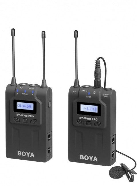Boya BY-WM8 PRO-K1 Двухканальная беспроводная микрофонная система УКВ - фото