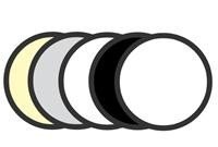 Отражатель GRIFON R5-110 5 в 1 (110см) просвет/чёрный/белый/золото/серебро - фото