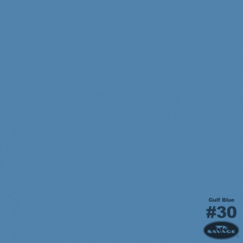 Savage (30-12) Gulf Blue фон бумажный 2,7x11 м голубой залив