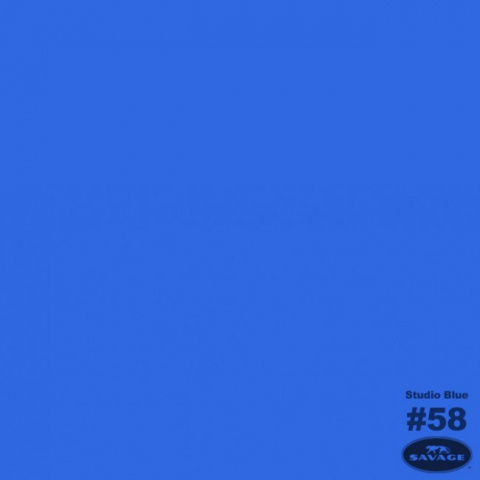 Savage (58-12) Studio Blue фон бумажный 2,7x11 м ярко-синий хромакей