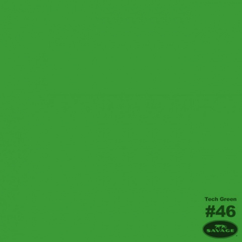 Savage (46-12) Tech Green фон бумажный 2,7x11 м зеленый хромакей - фото
