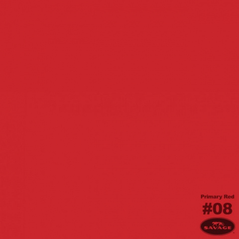 Savage (8-12) Primary Red фон бумажный 2,7x11 м красный - фото