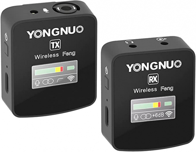 Yongnuo Feng 2.4G беспроводная петличная микрофонная система с передатчиком-приемником - фото