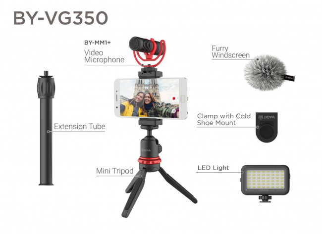 Boya BY-VG350 Универсальный видео-набор для смартфона - фото4