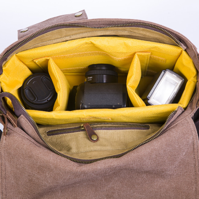 Fotokvant BSN-03 Terracotta сумка для фотоаппарата цвета терракотовый/синий/серый/армейски зеленый - фото6