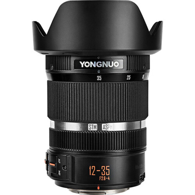 Объектив Yongnuo YN12-35мм F2.8-4M для камер Olympus/Panasonic, с макросъемкой, автофокусом, креплением M4/3