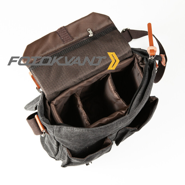Fotokvant BSN-11 Black сумка для камеры цвет графитовый - фото4