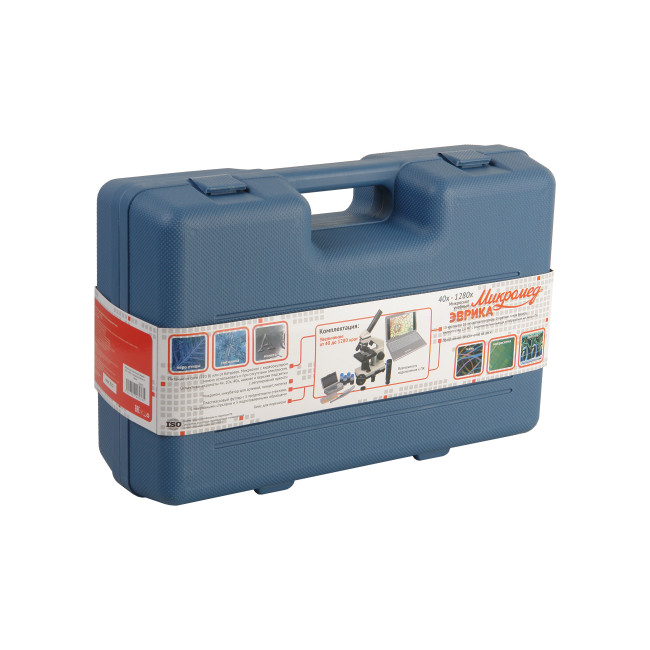 Микроскоп школьный Эврика 40х-1280х с видеоокуляром в кейсе - фото6