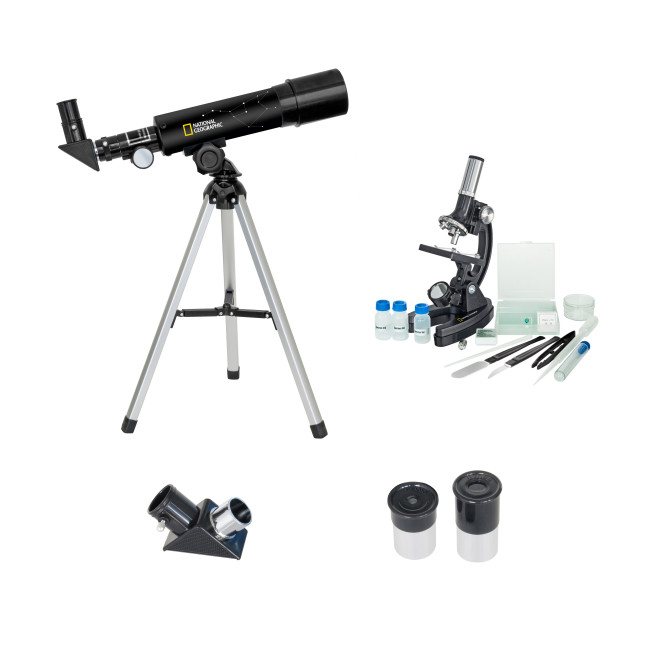 Набор микроскоп и телескоп BRESSER National Geographic 50/360 и 300x-1200x (91-18000) - фото3