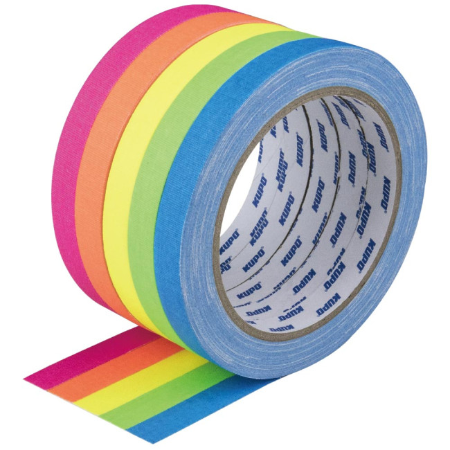 Лента клейкая KUPO CSS-1215GN CLOTH SPIKE TAPE зеленая - фото