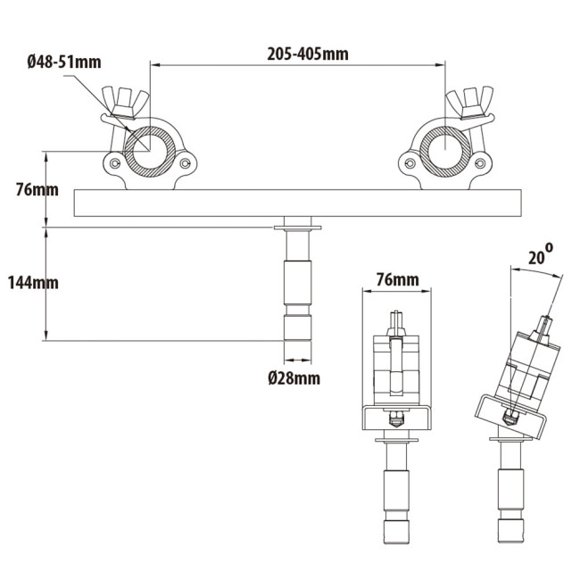 Кронштейн KUPO KCP-835 TRUSS COUPLER - фото2