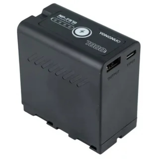 Аккумулятор Yongnuo NP-F970, 7800 мАч со встроенным зарядным устройством USB-C - фото