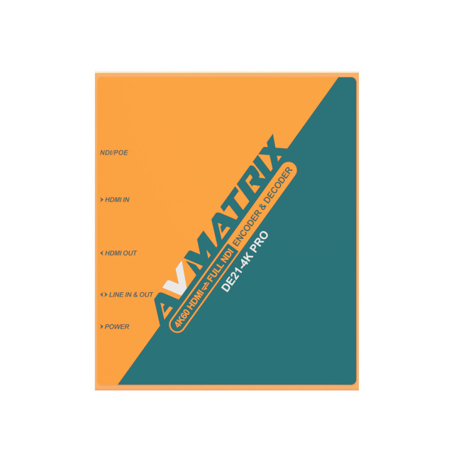Энкодер-декодер AVMATRIX DE21-4KPRO HDMI/NDI двунаправленный - фото