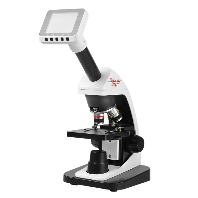 Микроскоп школьный Эврика 40х-1600х (вар. 3) цифровой - фото