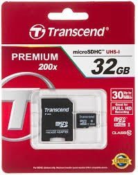 TRANSCEND 32 GB micro SDHC Class 10 +adapterSD - фото