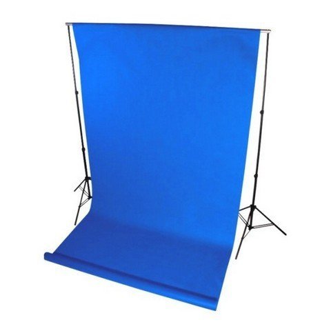 Фон нетканый 1.6х5м синий (На картонной трубке) - фото
