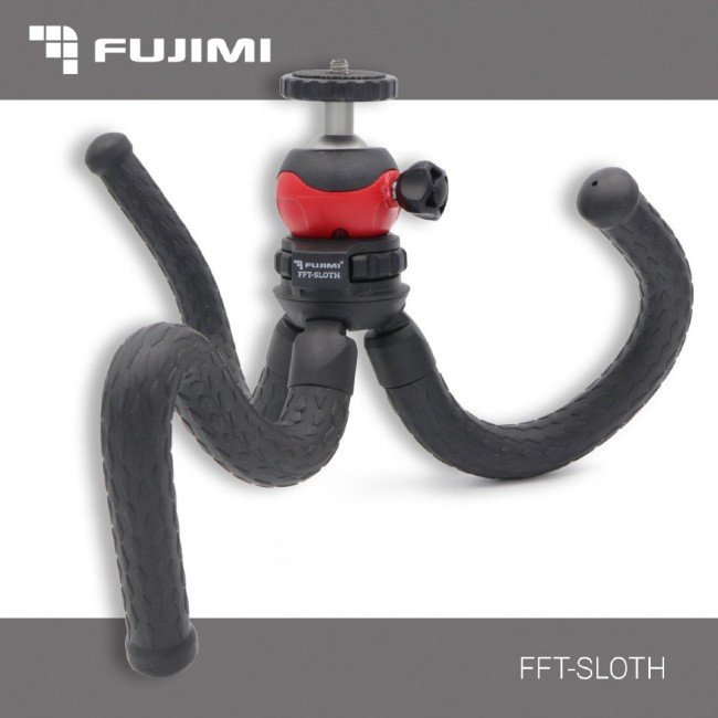 Fujimi FFT-SLOTH Гибкий штатив с держателем для смартфона и переходником для GoPro камер - фото5