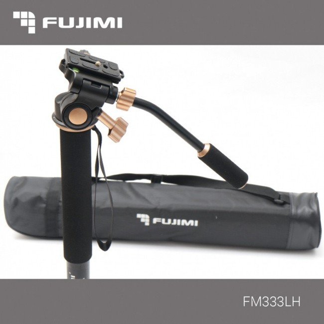 Fujimi FM333LH Алюминиевый монопод с 3-х точечным упором и видео-головой - фото2