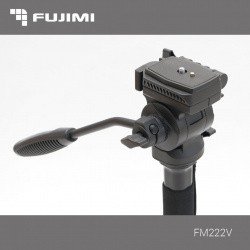 Fujimi FM222V Алюминиевый монопод с 3-х точечным упором(ногами) и головой для видеосъёмки- фото3
