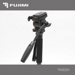 Fujimi FM222V Алюминиевый монопод с 3-х точечным упором(ногами) и головой для видеосъёмки- фото2