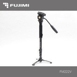Fujimi FM222V Алюминиевый монопод с 3-х точечным упором(ногами) и головой для видеосъёмки- фото