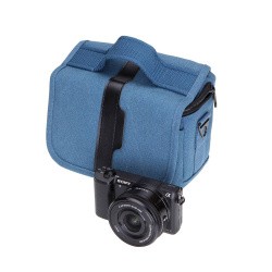 Fotokvant BBN-01 Blue сумка поясная для фотоаппарата синяя- фото2