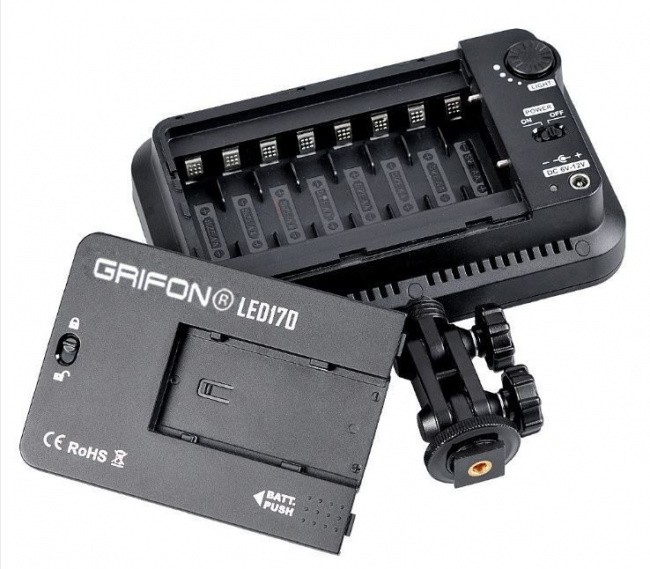 LED-осветитель GRIFON LED-170 для фотокамеры (170 диодов) - фото2