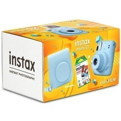 Подарочный набор Instax Mini 11 Blue Geometric Set(цвет фотоаппарата может быть любой)- фото
