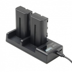 Двойное зарядное устройство GreenBean DualCharger NPF-C для Sony NP-F970 / NP-F770 / NP-F570- фото2