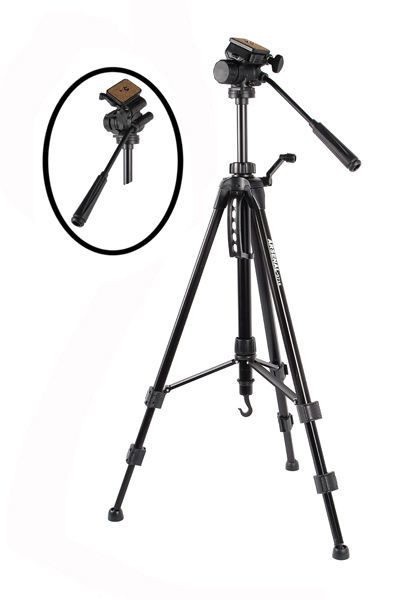 Штатив GRIFON WT-3716 для видеокамеры или фотокамеры (H=620-1590мм, груз-3кг) - фото