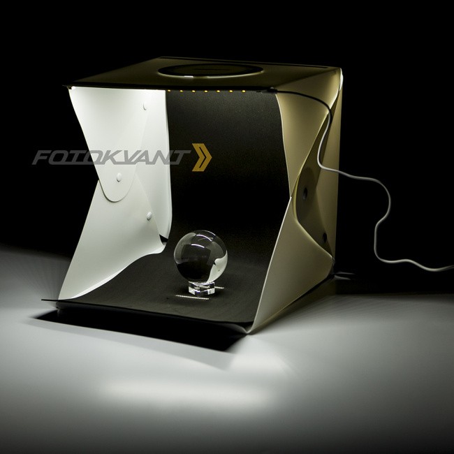 Fotokvant BOX-30LED фотобокс 30 см c 2xLED освещением и 2 фонами - фото2
