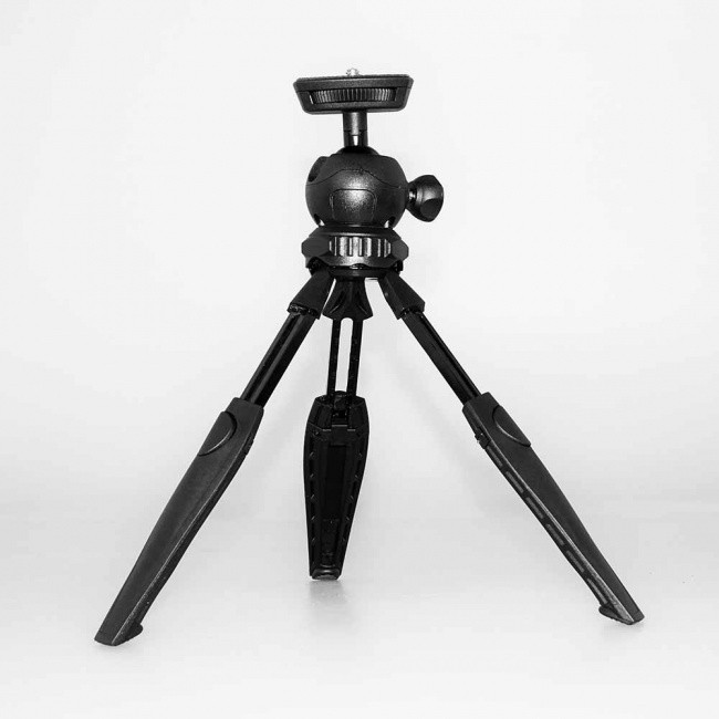 Fotokvant TM-09 Black мини-штатив с шаровой головой с телескопическими ножками - фото