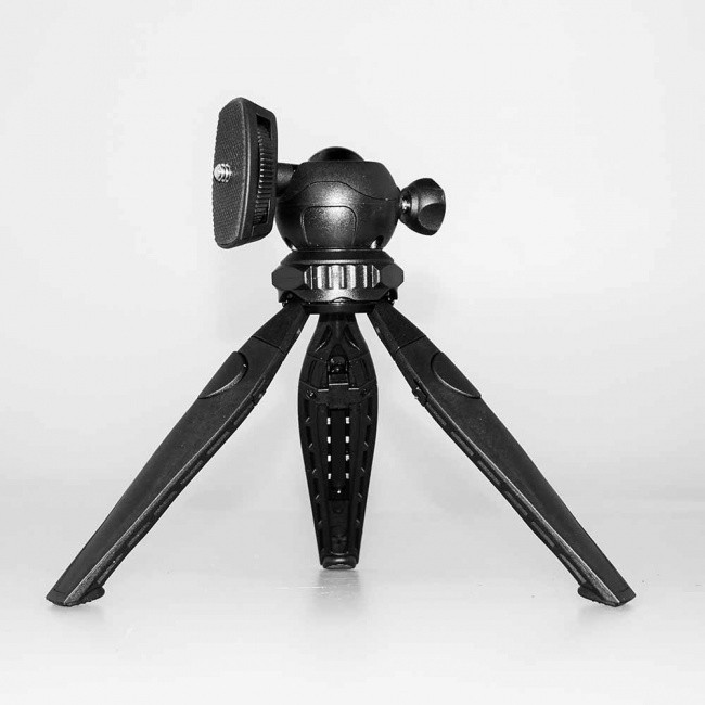 Fotokvant TM-09 Black мини-штатив с шаровой головой с телескопическими ножками - фото2