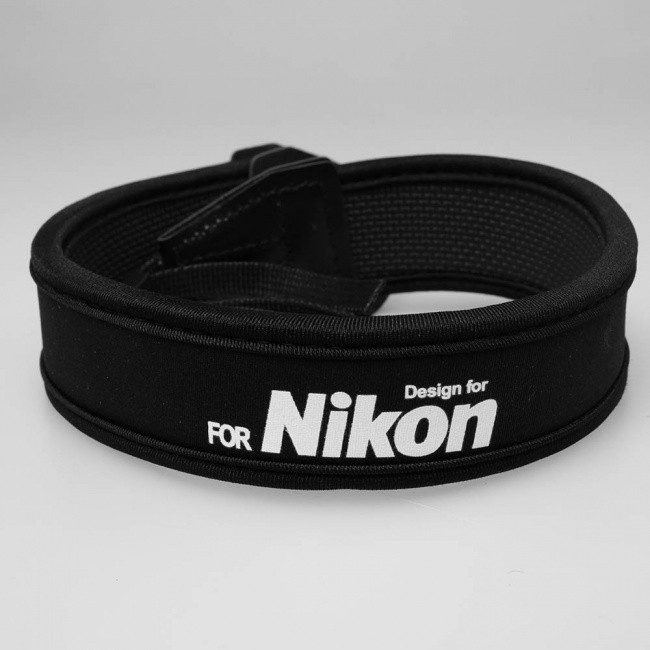 Неопреновый ремень черный Nikon для фотоаппарата