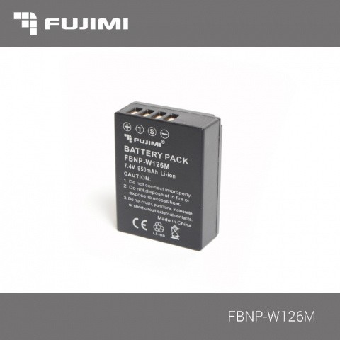 Fujimi FBNP-W126M аккумулятор 950 mAh для камер FUJI X-T1/X-Pro1/X-E2/X-E1/X-M1/X-A1/HS50/HS35EXR - фото