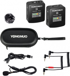 Yongnuo Feng 2.4G беспроводная петличная микрофонная система с передатчиком-приемником - фото4