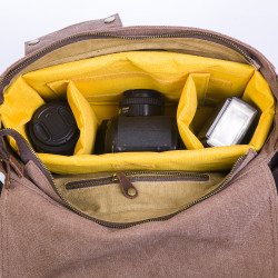 Fotokvant BSN-03 Terracotta сумка для фотоаппарата цвета терракотовый/синий/серый/армейски зеленый- фото6