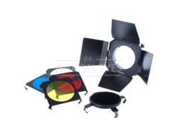 Вспышка студийная Godox E250 со шторками, сотами и цветными фильтрами- фото4