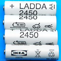 Ladda AA 2450mAh (4шт.) Made in Japan