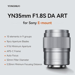 Объектив YN35mm F1.8S DA ART(black/silver)- фото3