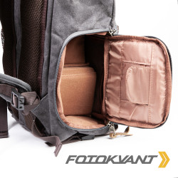 Fotokvant BSN-10 Grey рюкзак для камеры цвета серо-черный- фото5