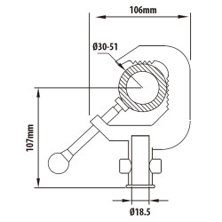 Зажим KUPO C-05 ALUMINUM ALLOY CLAMP- фото2
