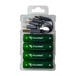 Пальчиковые аккумуляторы FUJIMI FB-2A-2200 АА с разъемом USB-C- фото2