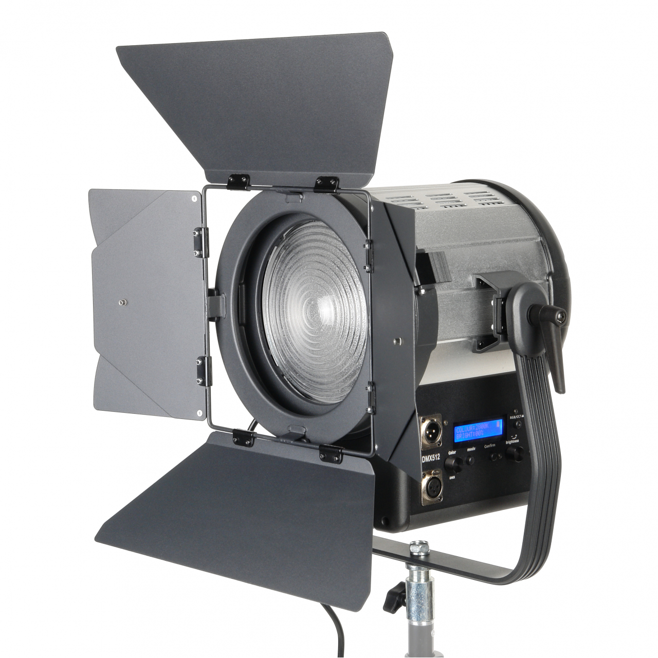 Осветитель студийный GreenBean Fresnel 200 RGB X3 DMX - фото