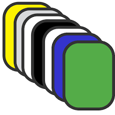 Отражатель GRIFON R7-1015 7 в 1 (100x150см) просвет/чёрный/белый/золото/серебро/синий/зелёный - фото